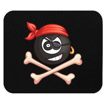 Discover 8-Ball Pirate (Pocket) (Jolly Roger style) Mouse Pads