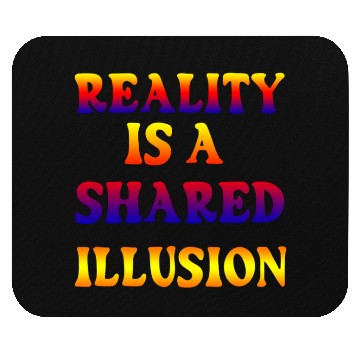 Discover Vivid Psychedelic Illusion Text Mouse Pads