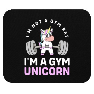 Discover Workout Gym Unicorn Mouse Pads