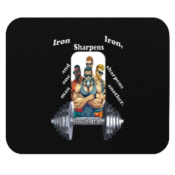 Discover The Iron Sharpens Iron Scripture Mouse Pads