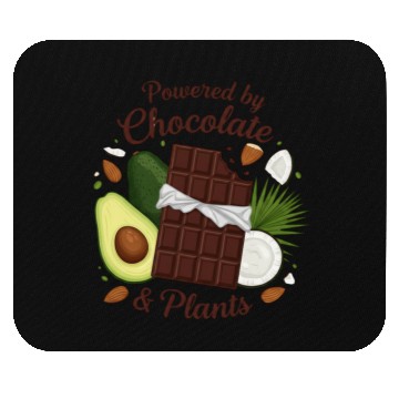 Discover Powered by Chocolate & Plants - Vegan Keto Fuel Mouse Pads
