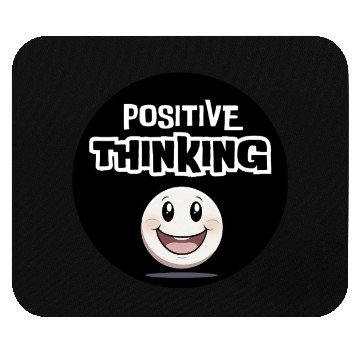 Discover Smiling Character Positive Thinking Design Mouse Pads
