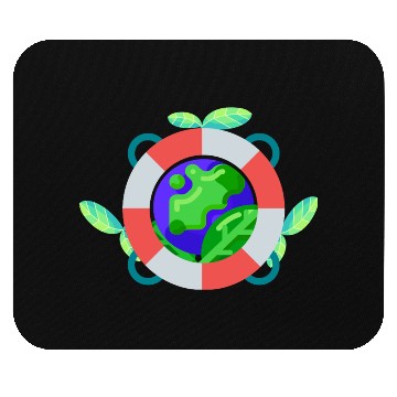 Discover love the green earth Mouse Pads