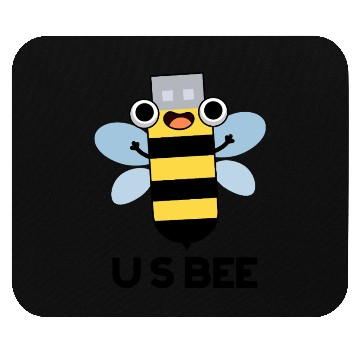 Discover US Bee Funny USB Technical Pun Mouse Pads