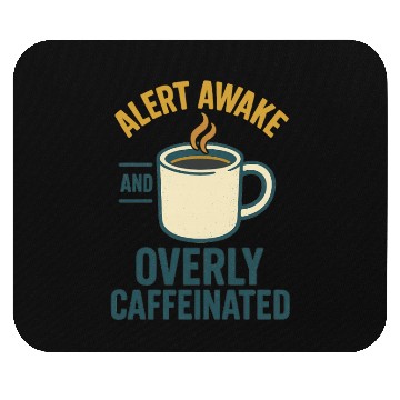 Discover Alarmed Coffee Enthusiast Design Mouse Pads