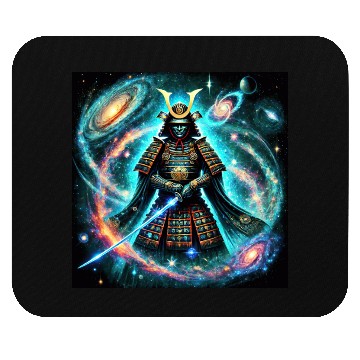 Discover Celestial Samurai Warrior Galaxy Sword Art Mouse Pads