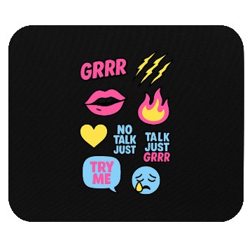 Discover Sticker Grrr – TikTok Baddie Pack Mouse Pads