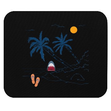 Discover Shark Surprise Beach Vibes Mouse Pads
