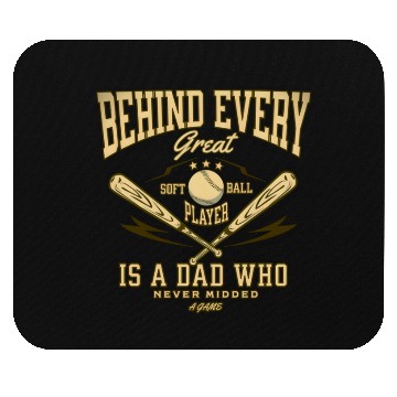 Discover Softball Dad Pride Mouse Pads