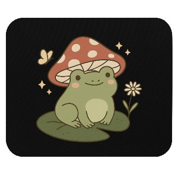 Discover Frog Mushroom Cottagecore Mouse Pads