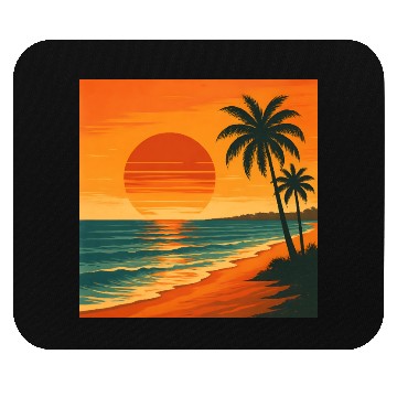 Discover Retro vintage sunset Mouse Pads