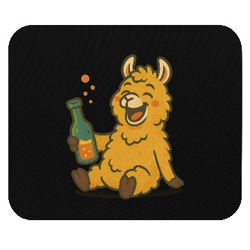 Discover Drunk Party LLama Mouse Pads