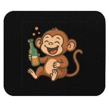 Discover Drunk Party Monkey Mouse Pads