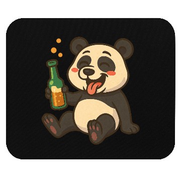 Discover Drunk Party Panda Mouse Pads