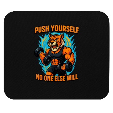 Discover Fierce Tiger Workout Mode Mouse Pads