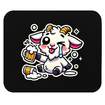 Discover Drunk Wasted Hangover Goat Mouse Pads