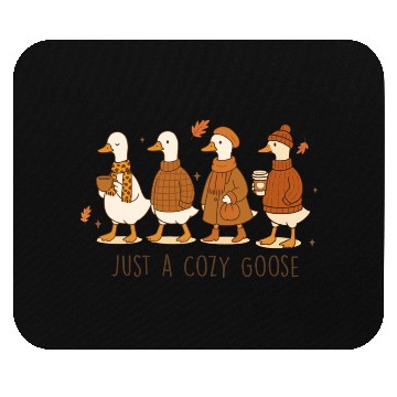 Discover Just A Cozy Goose Autumn Edition Mouse Pads