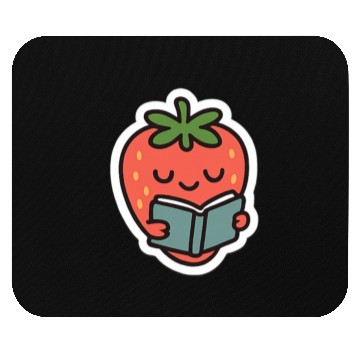 Discover Bookish Strawberry Mouse Pads