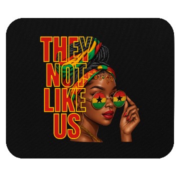 Discover They Not Like Us Afro Queen Mouse Pads