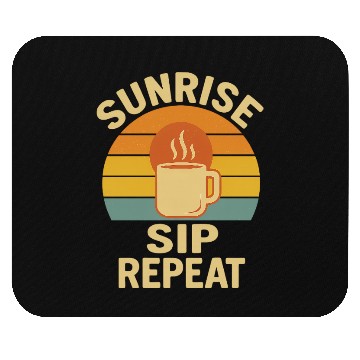Discover Sunrise Coffee Loop Design Mouse Pads