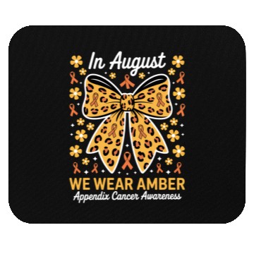 Discover Coquette Bow In August We Wear Amber Appendix Mouse Pads