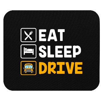 Discover School Buse Funny School Bus Driver Mouse Pads