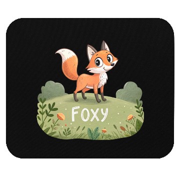Discover Autumn the Curious Fox Mouse Pads
