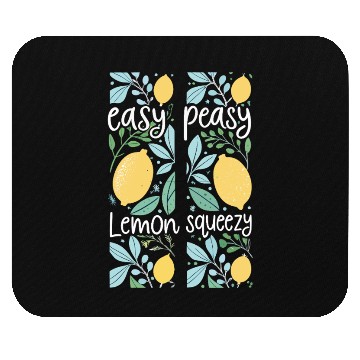 Discover Easy Peasy Lemon Squeezy Cute Lemon Art Mouse Pads