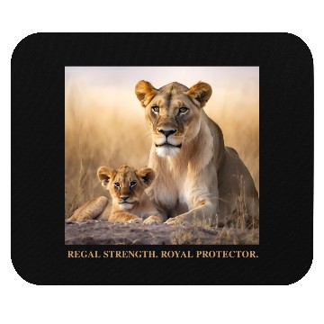 Discover Lioness and her cub - Pride & Joy Mouse Pads
