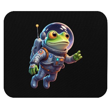 Discover Frog in space suit Mouse Pads