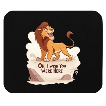 Discover Lonely Lion Longing Mouse Pads