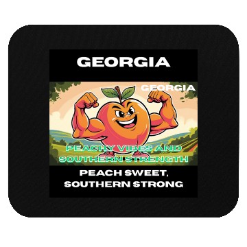 Discover Georgia Peach State Art Mouse Pads