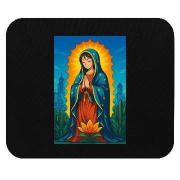 Discover GUADALUPE VIRGEN ANIME STYLE Mouse Pads