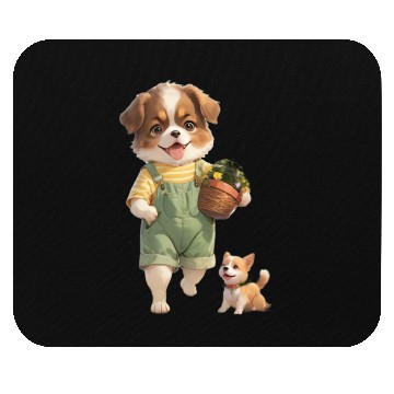 Discover Dog Gardener Puppy Mouse Pads