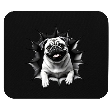 Discover Hello From The Pug Mouse Pads