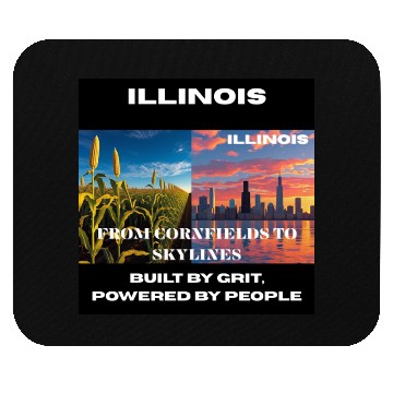 Discover Illinois Midwest Mosaic Art Mouse Pads