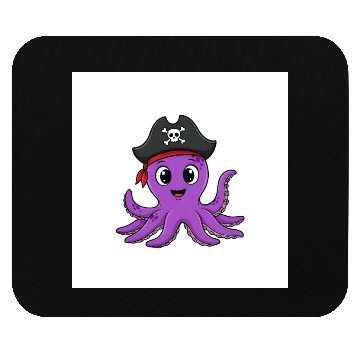 Discover Friendly Octopus Pirate Mouse Pads -Cute Ocean Animal