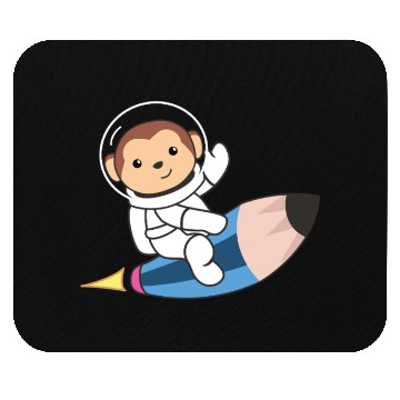 Discover Cute Space Monkey Astronaut Universe Mouse Pads