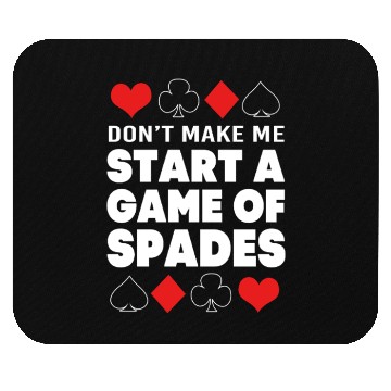 Discover Spades Poker Card Game Mouse Pads