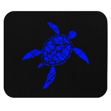 Discover Turtle pattern cracks scratches vintage retro cool Mouse Pads