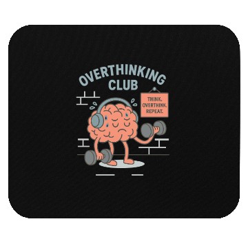 Discover Overthinking Club – Mental Gym Edition Mouse Pads