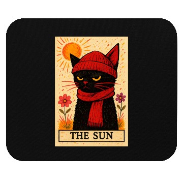 Discover Grumpy Cat Tarot Card The Sun Mouse Pads