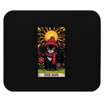Discover Grumpy Cat Tarot Card The Sun, Funny Cat Lover Mouse Pads