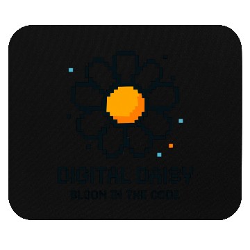 Discover Digital Daisy Pixel Art Mouse Pads