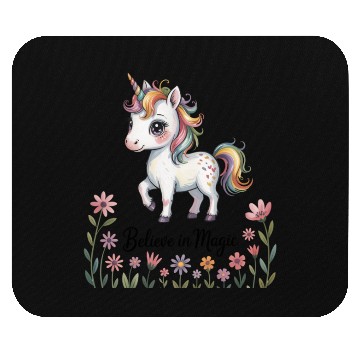 Discover Believe in Magic – Cute Rainbow Unicorn Fantasy Mouse Pads