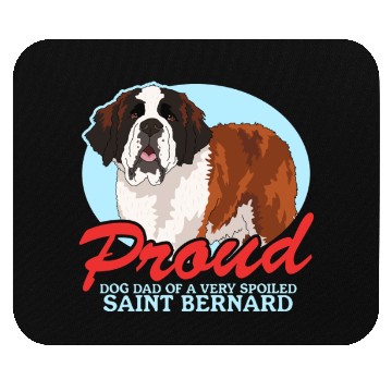 Discover Saint Bernard Dog Dad St. Bernhard Mouse Pads