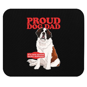 Discover Saint Bernard Dog Dad St. Bernhard Mouse Pads