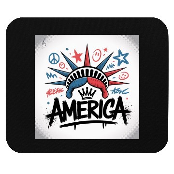 Discover Statue of Liberty USA Graffiti Zero Limit Brand Mouse Pads