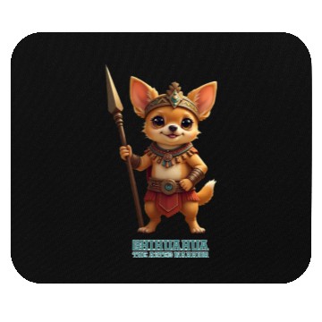 Discover Chiihuahua the Aztec Warrior Mouse Pads
