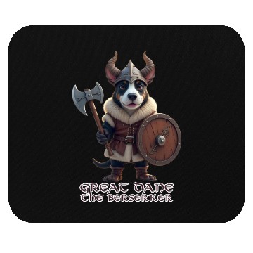Discover Great Dane the Berserker Mouse Pads
